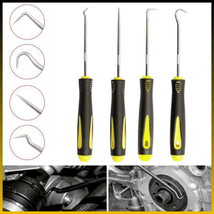 Extractor de Sellos de Aceite, O’rings – Set de 4 Destornilladores Acerados de 160mm en Caja