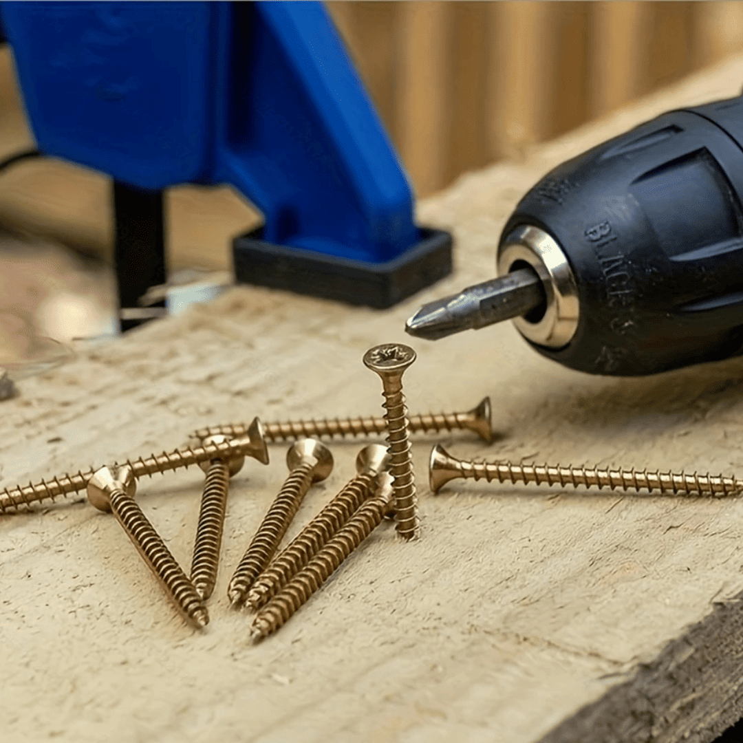 Tornillos Dentados HD 4x50mm – Fijación Segura y Rápida para Madera y Tableros