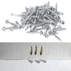 Tornillos Dentados para Sistema Oculto – Set de 100 Unidades en Acero Inoxidable