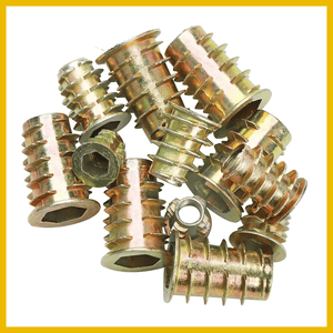 Tuercas de Inserción Roscadas – M6, M8 y M10 con Cabeza Hexagonal y Brida