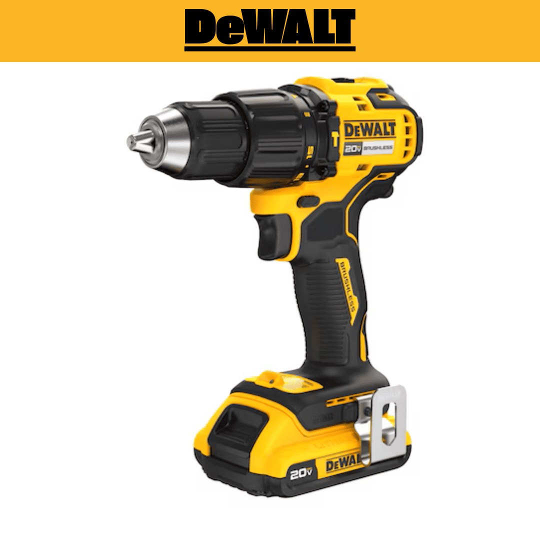 Taladro Percutor DeWALT DCD798D1 20V MAX – Compacto, Brushless y Potente para Concreto, Mampostería y Madera