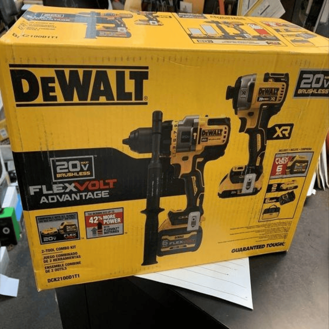 Combo DeWALT Taladro Percutor DCD999 + Atornillador de Impacto DCF887 – Potencia FLEXVOLT y Precisión Compacta