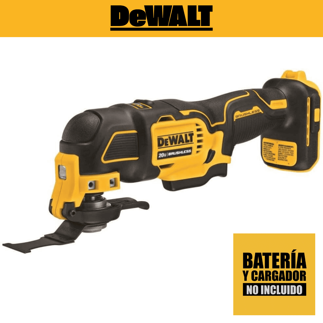Herramienta Oscilante DEWALT ATOMIC DCS354B 20V – Versatilidad Compacta y Precisión en Cada Corte