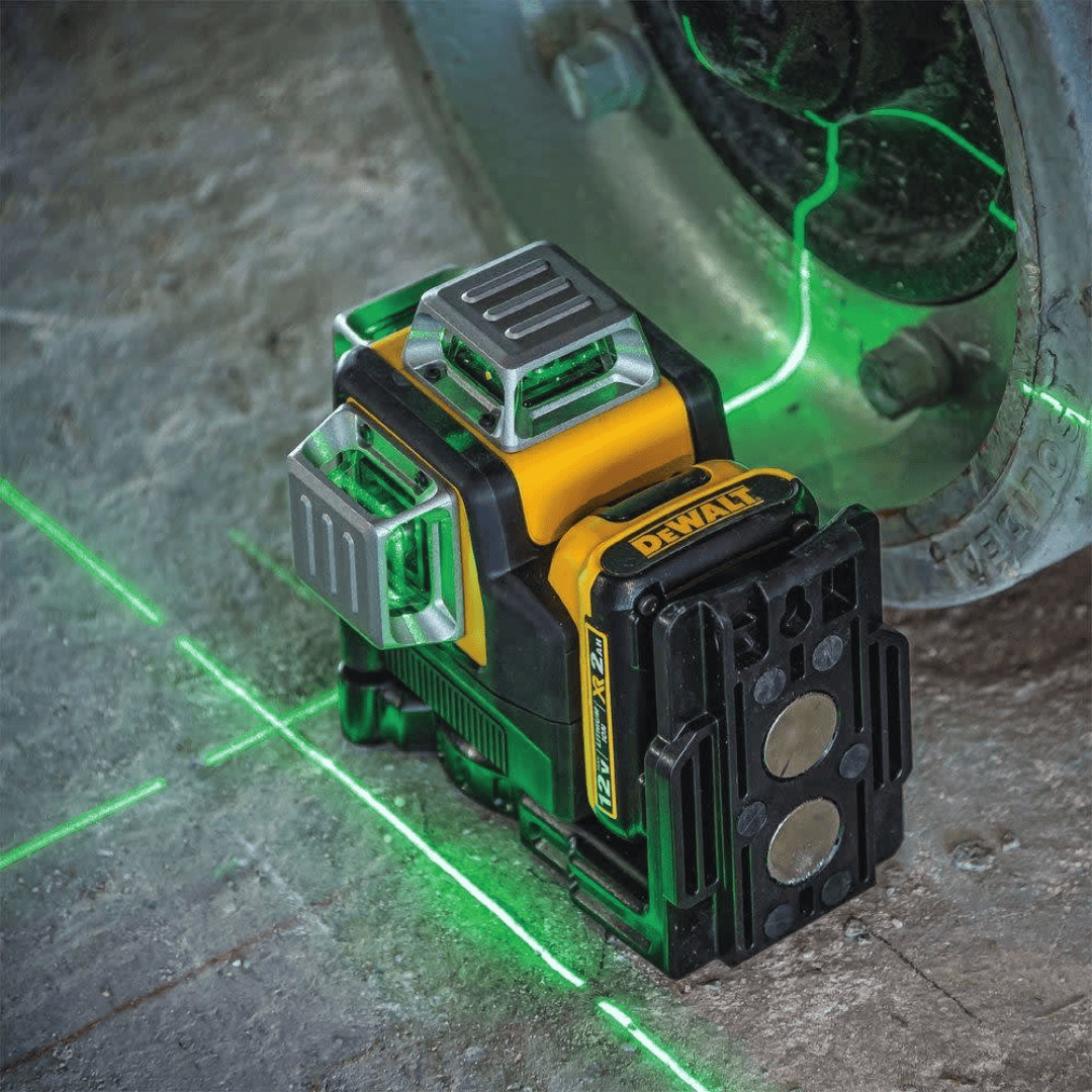 Nivel Láser 360° 12V DEWALT DCE089D1G-QW – Alta Precisión Industrial con Kit Completo y Luz Verde de Largo Alcance