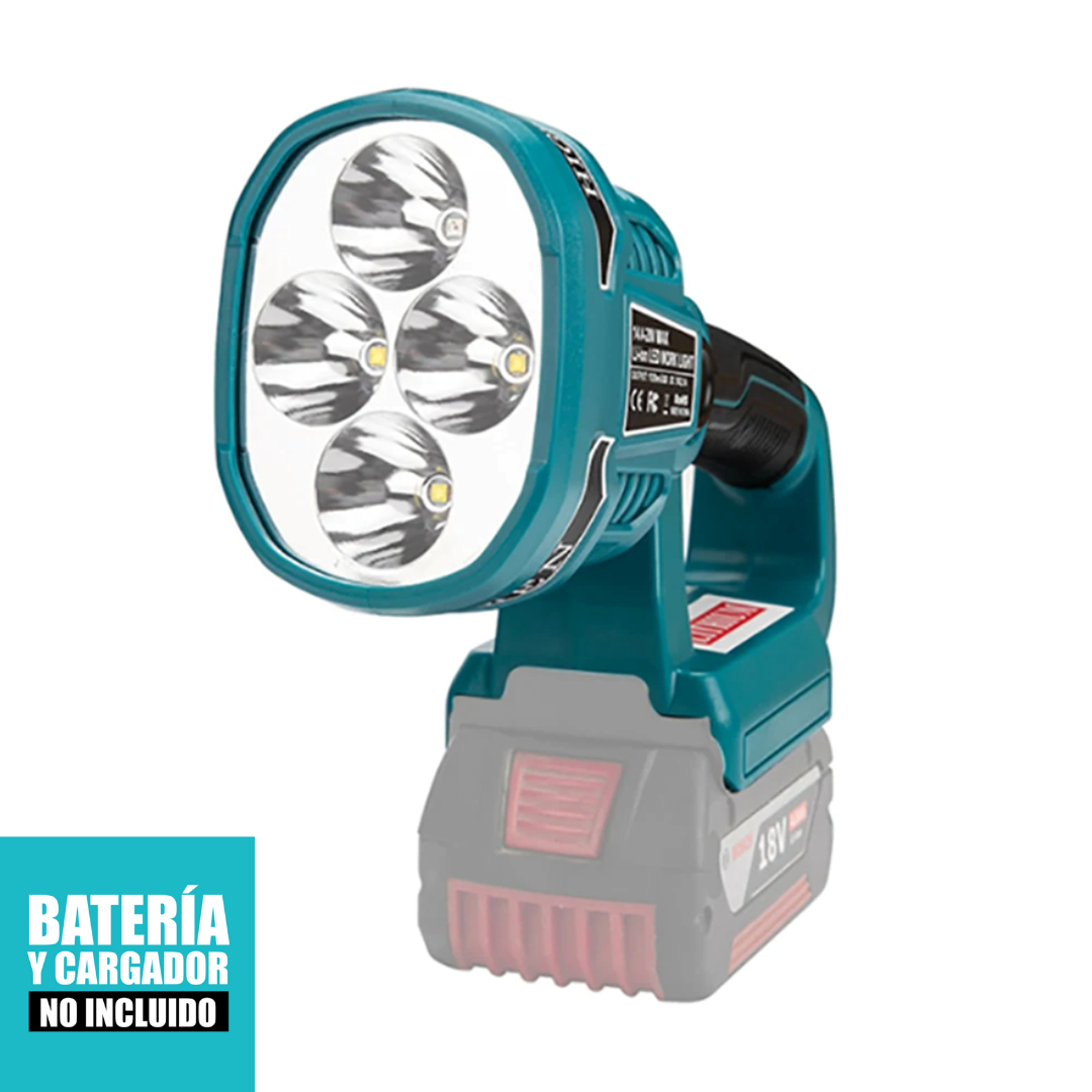 Linterna Inalámbrica LED 1120 Lúmenes – Compatible con Baterías Makita 18V