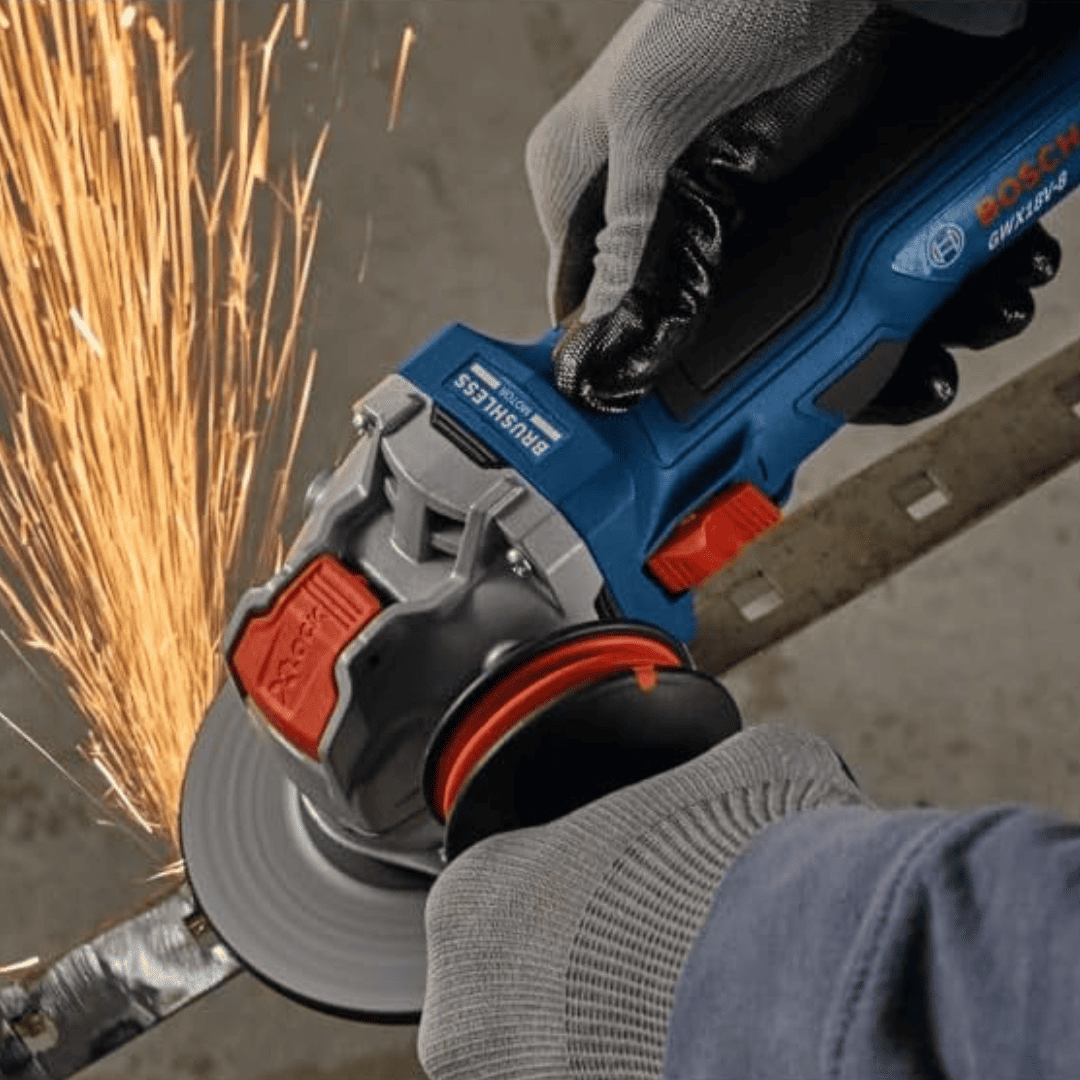 Amoladora Angular Bosch GWX18V-8 X-LOCK – 4 1/2” Sin Cable, Potente y Sin Herramientas