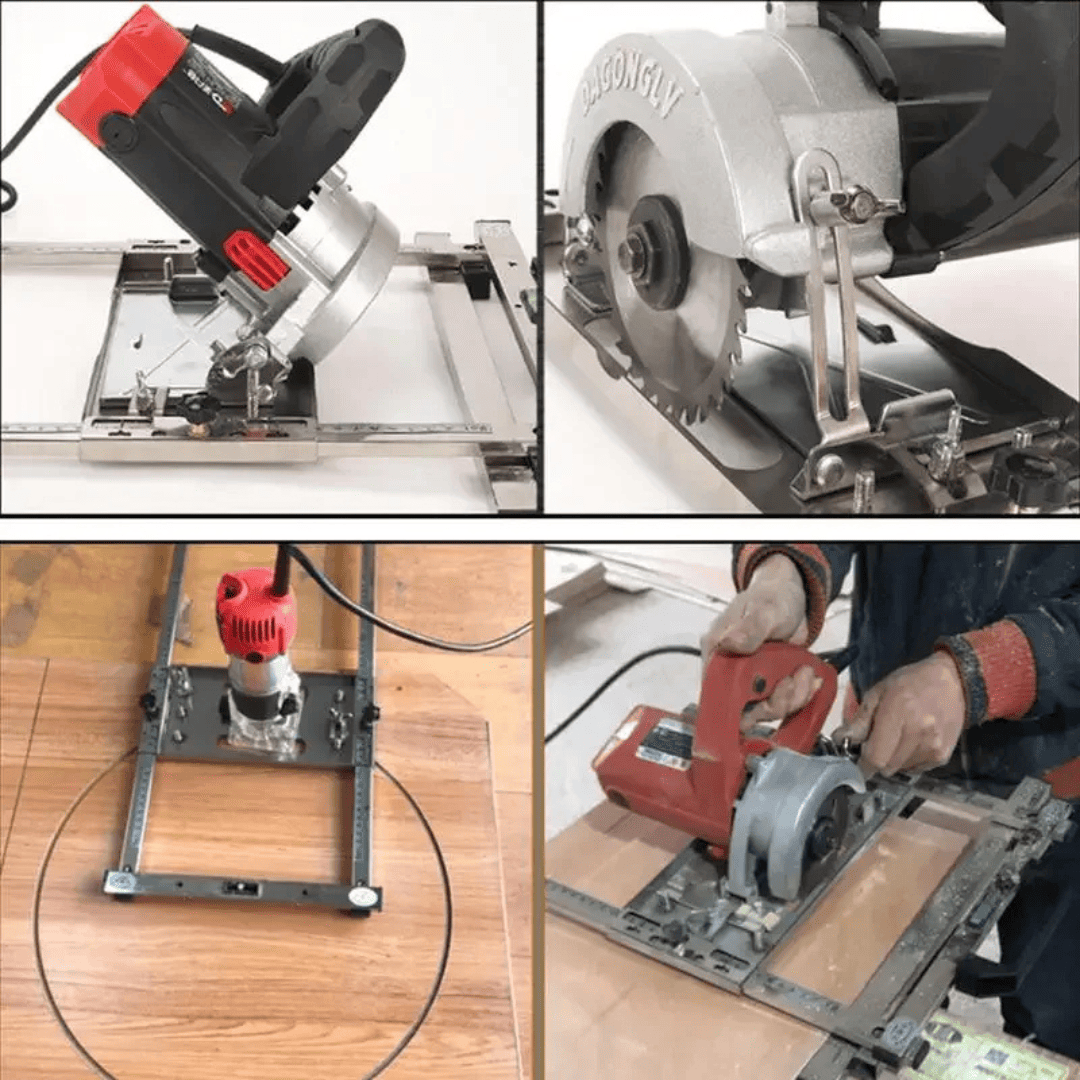 Guía de Bordes para Sierras Circulares de 7” y Ruteadora – Corte Recto y Preciso en Carpintería