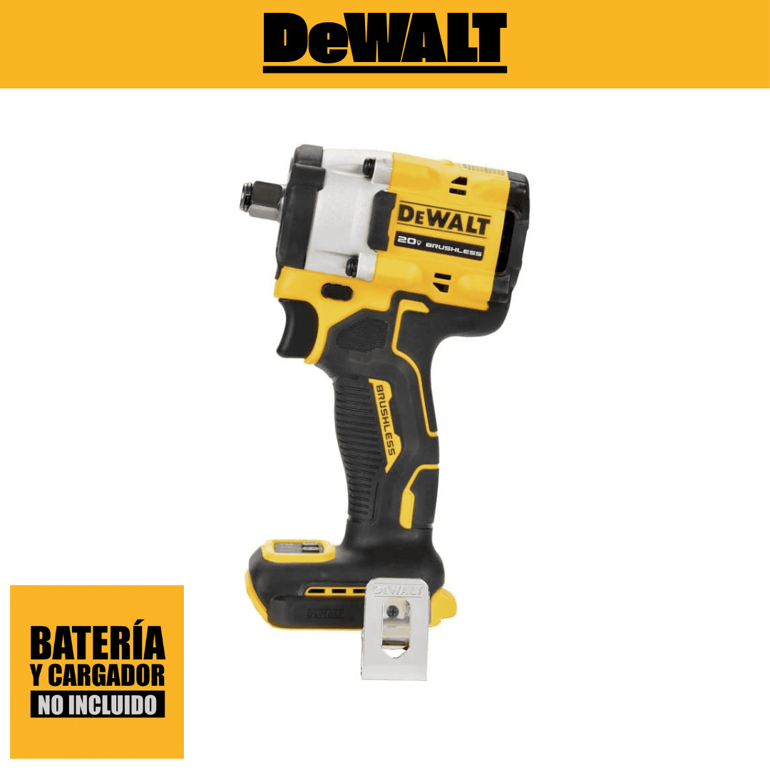 Llave de Impacto Inalámbrica DEWALT ATOMIC 20V MAX 1/2" DCF921 – Potencia Compacta con Control Total