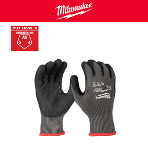 Guantes Anti-Cortes Nivel 5 bañados en Nitrilo M – MILWAUKEE 48-73-8651