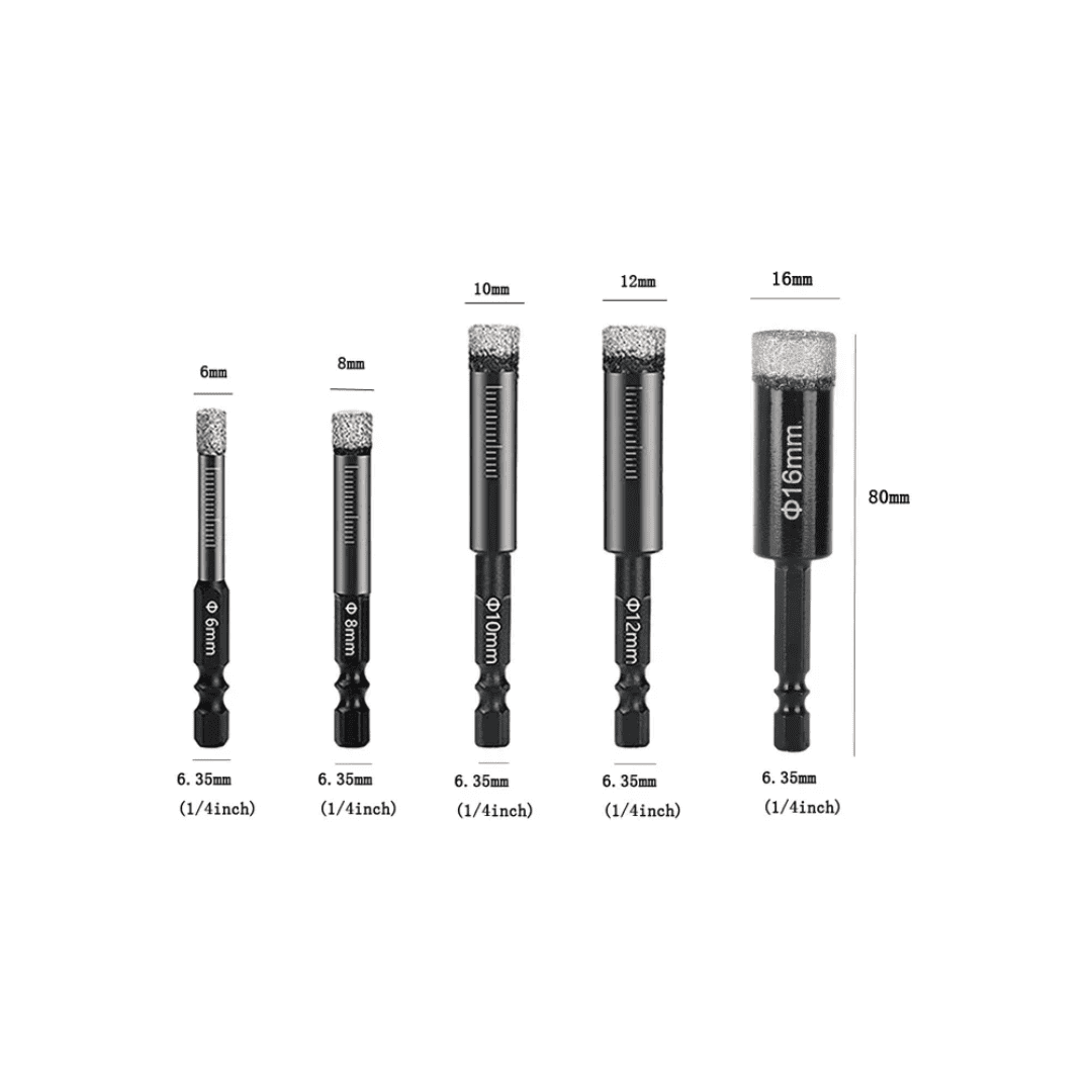 Broca Diamantada PRO – Perforación Rápida en Cerámica, Porcelanato, Mármol y Granito