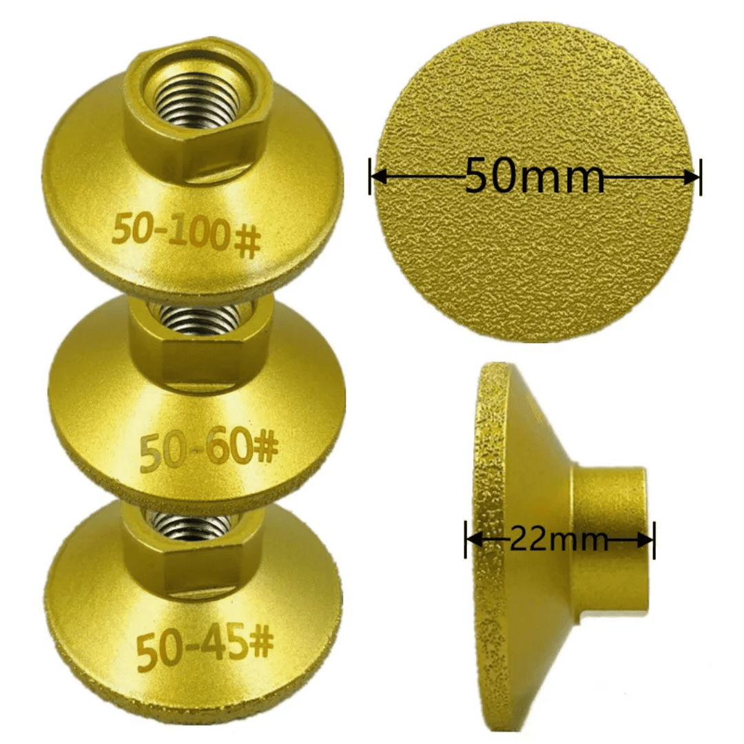 Set 3 Piezas – Disco Cabezal Plano de Pulido