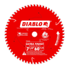 Disco Diablo 7 1/4” – Ultra-Fino 60 Dientes y Eje 5/8”