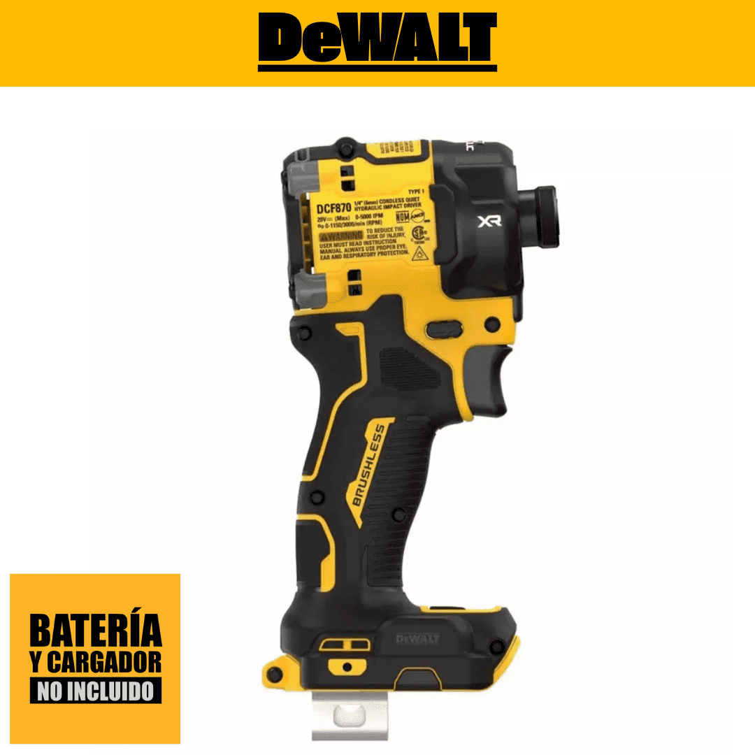 ATORNILLADOR DE IMPACTO DEWALT DCF870B-B3 - COD:100631