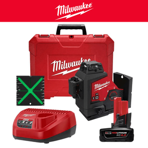 NIVEL LÁSER VERDE DE 3 PLANOS EN 360° M12™ MILWAUKEE 3632-21 - CODIGO:100668
