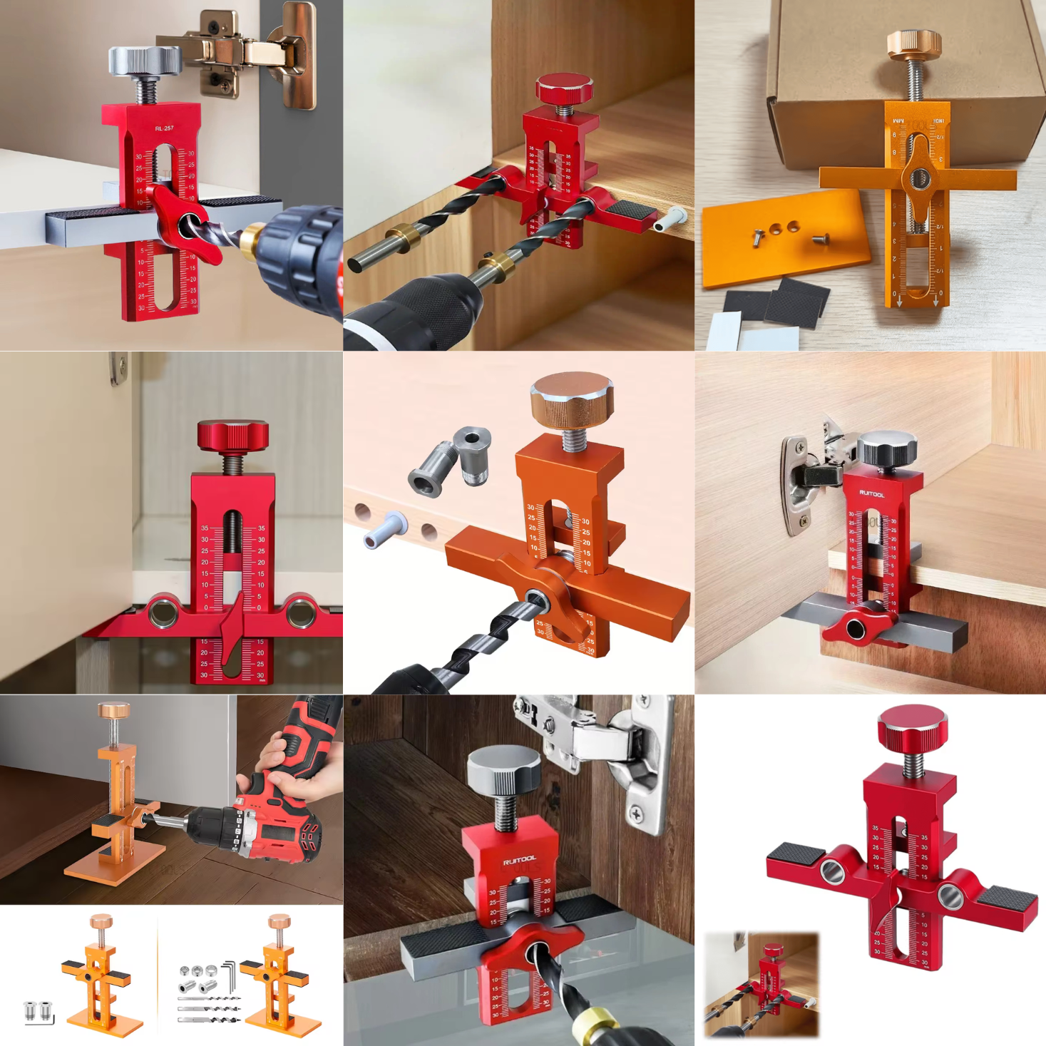 SOPORTES CON GUIAS REGULABLE - COD:(100778 - 100755 - 100528)