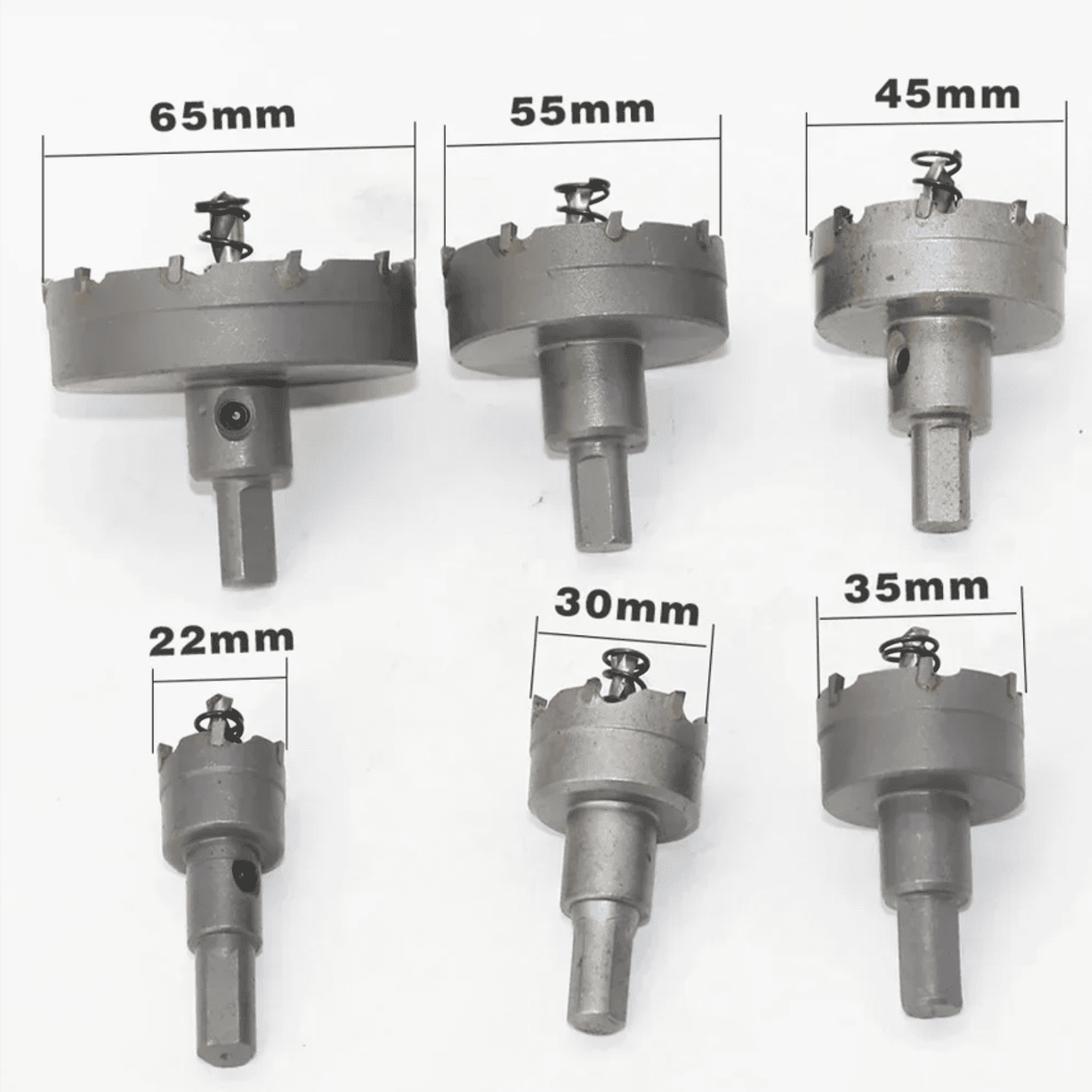 Set 6 Brocas Copa Carburadas Acero – ¡Corte limpio en metal, rápido y sin esfuerzo!