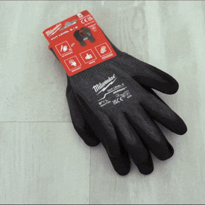 Guantes Anti-Cortes Nivel 5 bañados en Nitrilo M – MILWAUKEE 48-73-8651