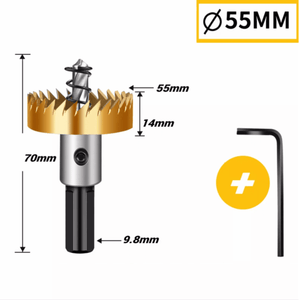 Sierra Copa Cobaltada Ø25, 35 y 55mm – Con Sistema Saca-bocados PRO