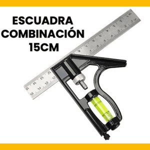 ESCUADRA COMBINACIÓN DE 15cm – Precisión total en madera, melamina, MDF y más (Copia)