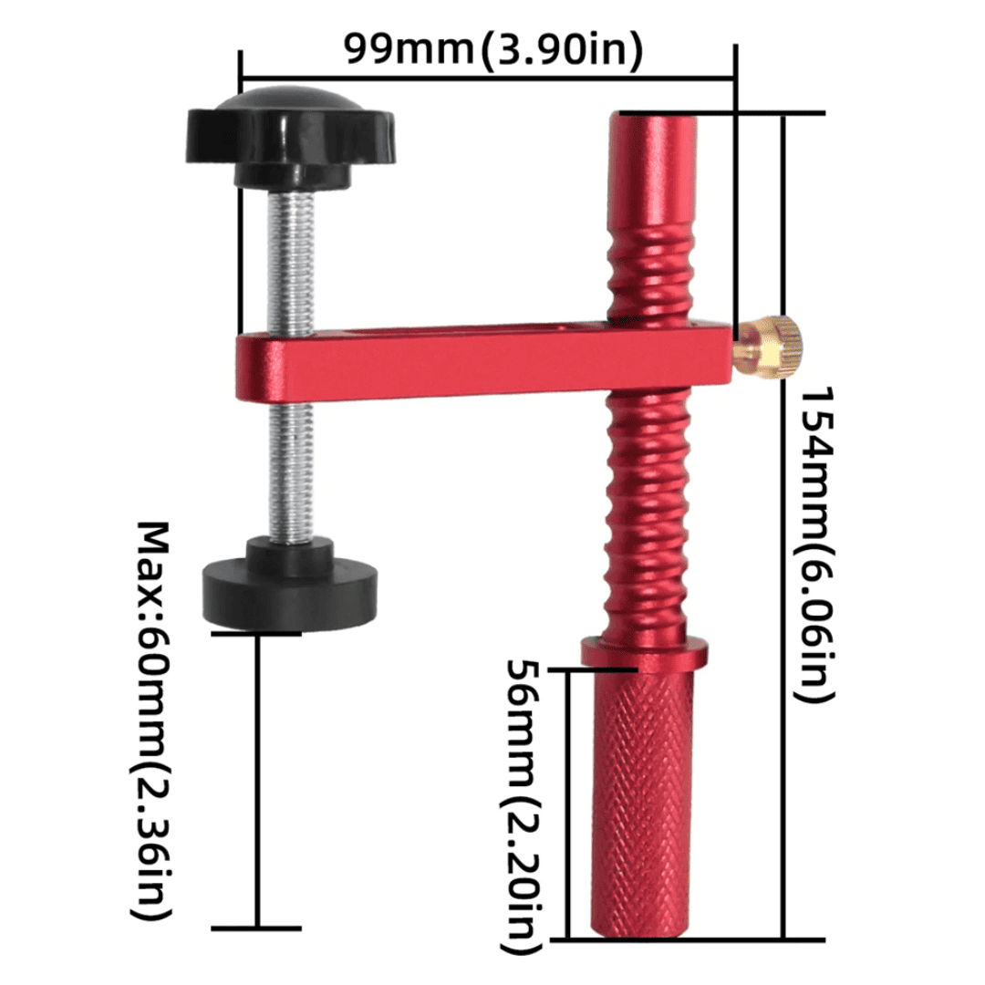Abrazaderas de Mesa PRO Vertical – Vástago de 19 mm (3/4”) para Sujeción Segura y Precisa