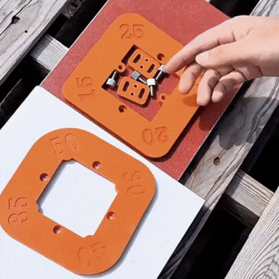 Plantillas para Bordes de Esquinas – ABS 4 en 1 – Radio Perfecto para Carpintería y Melamina