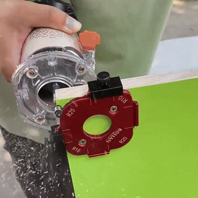 Plantillas para Bordes de Esquinas – Aluminio 4 en 1 – Radios Precisos para Carpintería Profesional