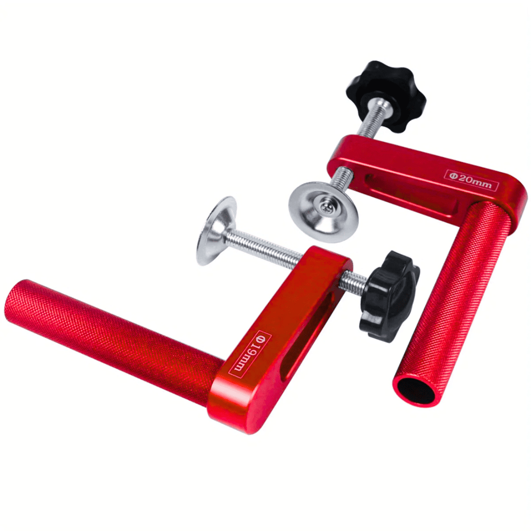 Abrazaderas de Mesa Vertical – Vástago de 19 mm (3/4”) para Sujeción Rápida y Segura en Carpintería