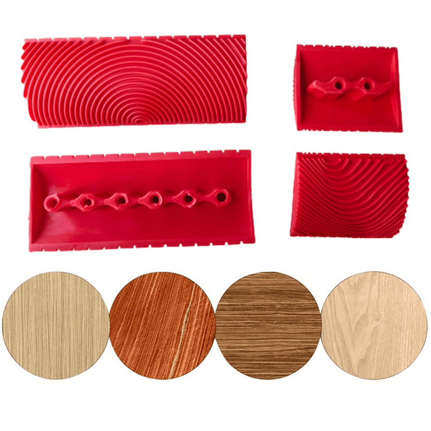 Set 2pcs “PRO” y Set 2pcs “S” – Plantillas Veteadoras Efecto Madera