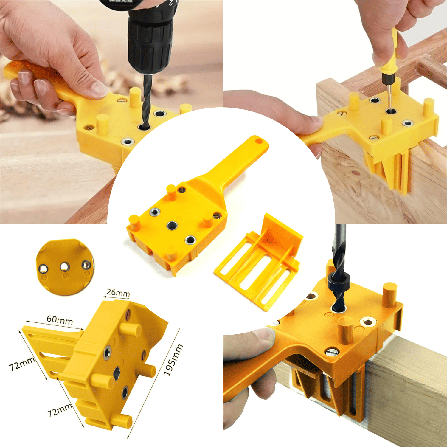 Plantilla para Tarugos de Madera – Guía Precisa de Perforación