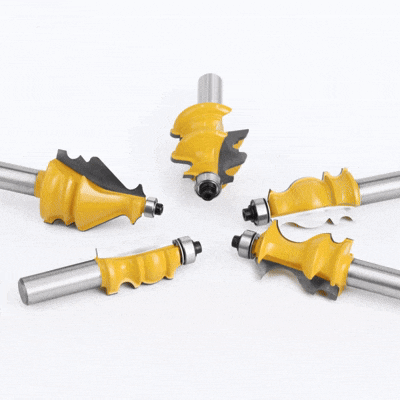 Set Fresas Marco Tipo Romana (5 pcs) – Vástago 1/2”