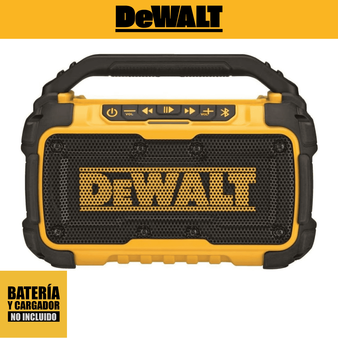 Parlante Altavoz Dewalt DCR010 12V/20V MAX – Sonido Potente con Conexión Inalámbrica
