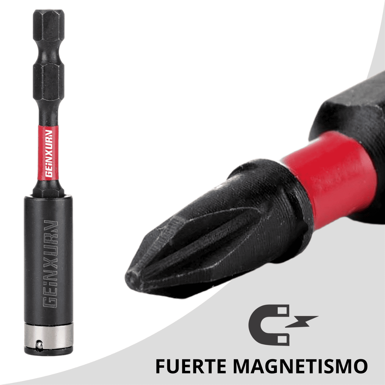 Punta de Impacto PZ2 x 25 mm & Guía Magnética LOCK de 75 mm – Geinxurn