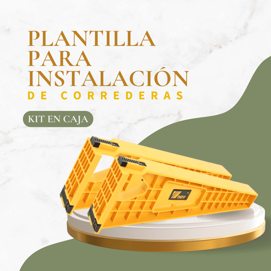 Plantilla para la Instalación  de Correderas – kit en Caja