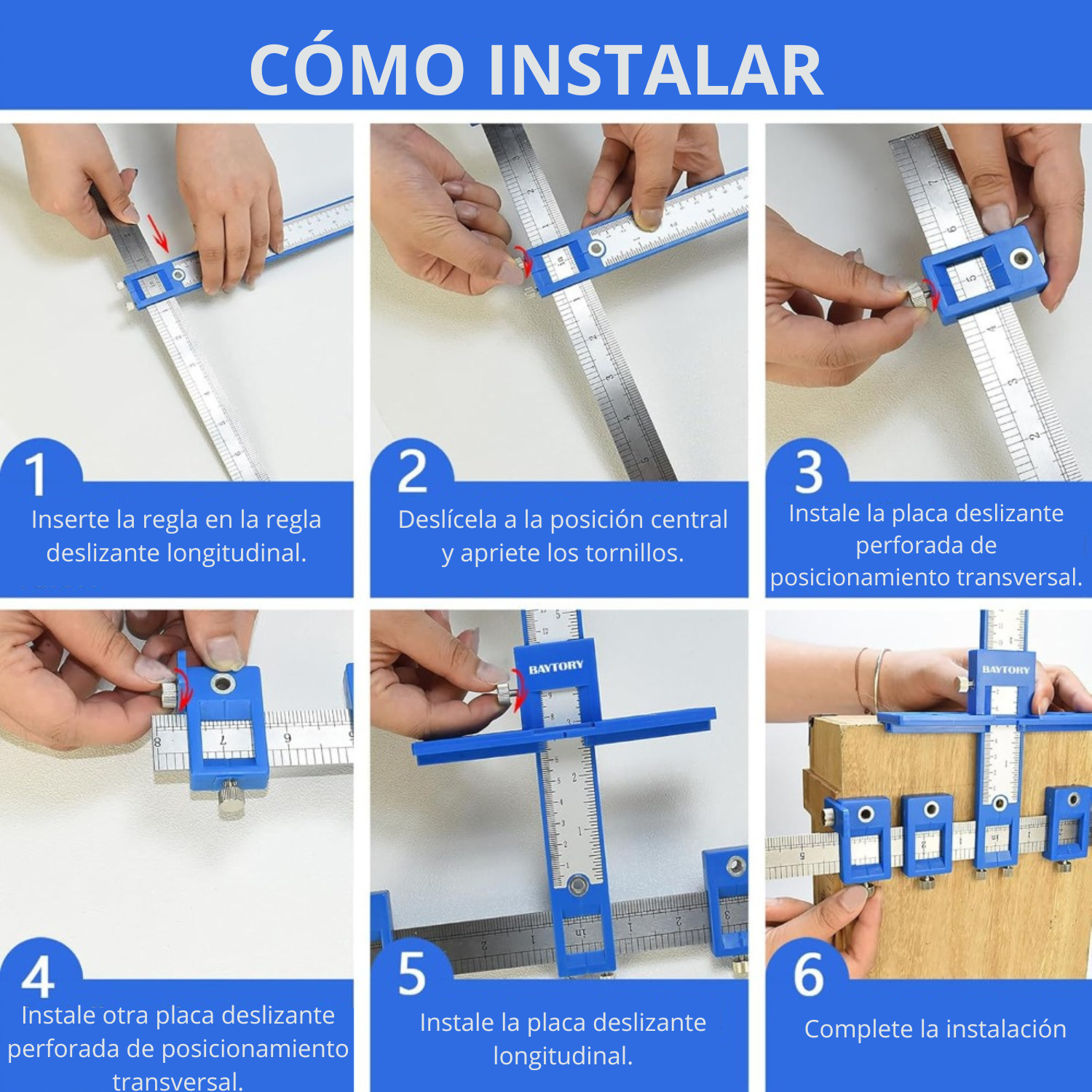 Plantilla Guía para Agujeros de Manijas – Kit Profesional en Estuche Original