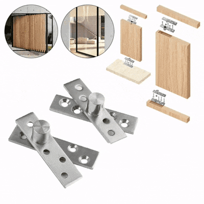 Bisagras Giratorias de 360° en Acero Inoxidable –  Central o Lateral