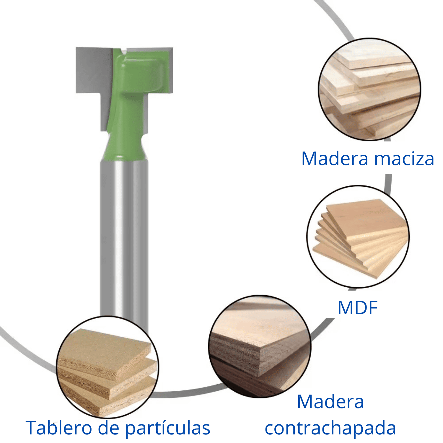 Set de 3 Brocas T-Slot – Precisión y control en cada ranura
