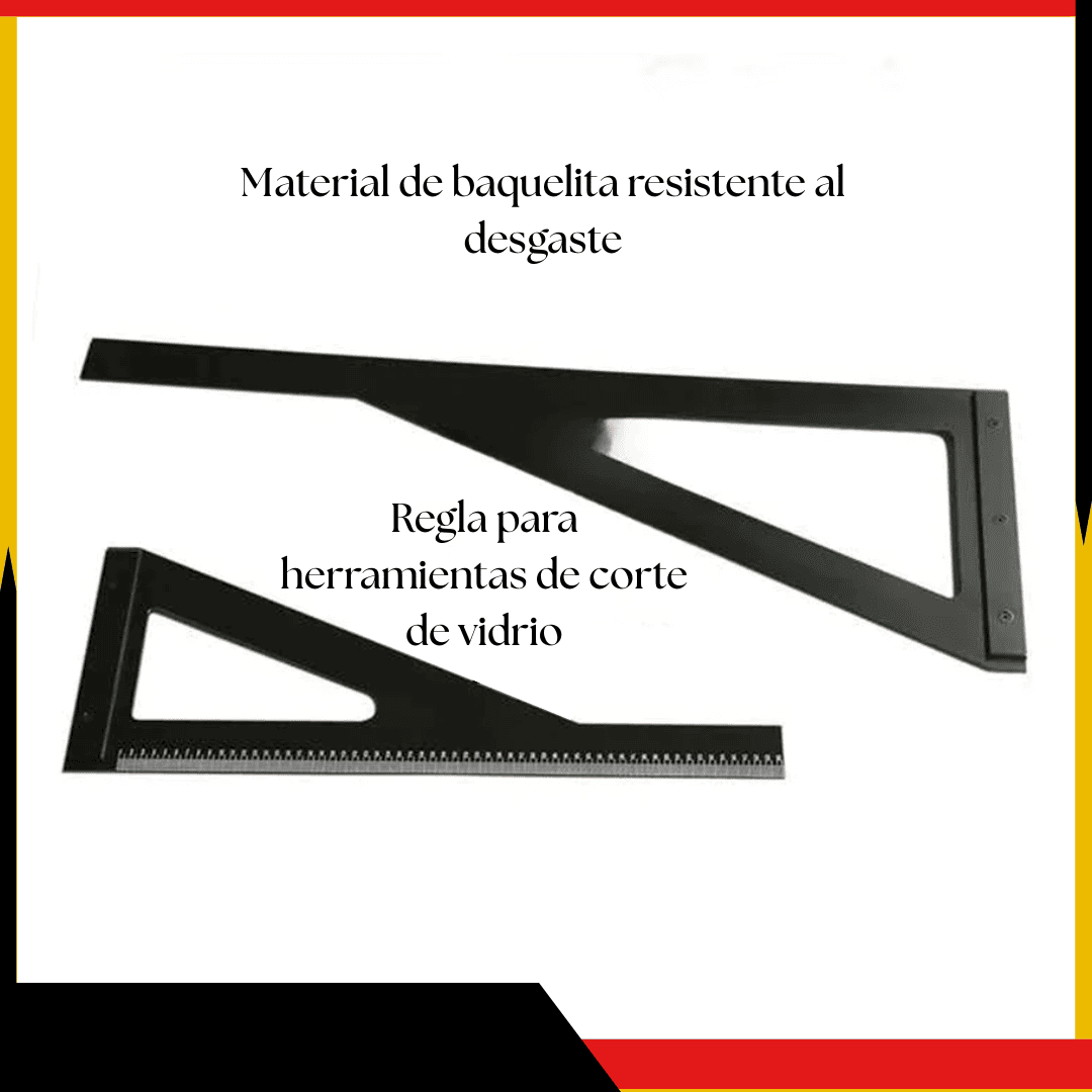 Escuadra Tipo “R” de 150 cm para Vidriería – Corte Preciso y Alineación Perfecta