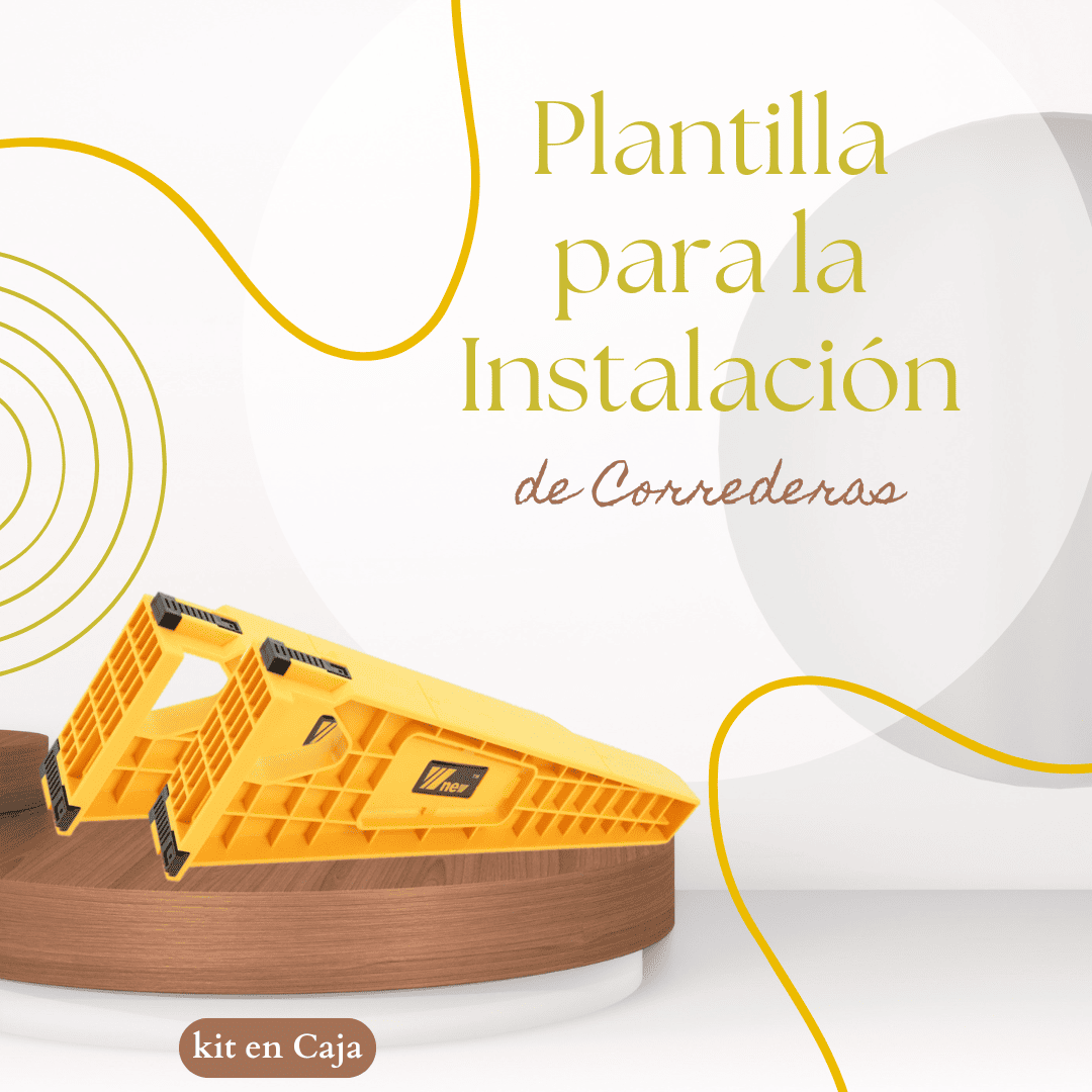 Plantilla para la Instalación  de Correderas – kit en Caja