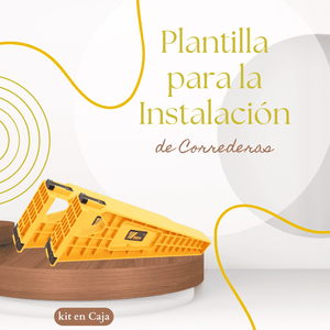 Plantilla para la Instalación  de Correderas – kit en Caja