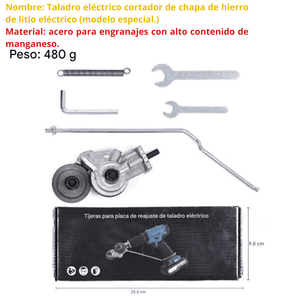 Adaptador de Corte automático de lata y Calamina para Taladro