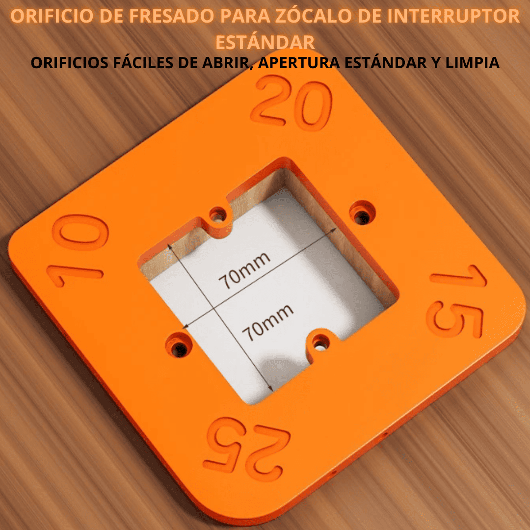 Plantillas para Bordes de Esquinas – ABS 4 en 1 – Radio Perfecto para Carpintería y Melamina