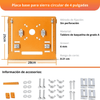 Placa Guía para Router y Sierra Circular de 4 Pulgadas