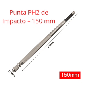 Punta PH2 de Impacto – 65 mm & 150 mm