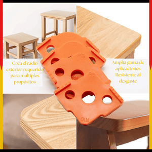 Plantilla para Bordes de Esquinas Set 4 Pcs – R5 a R40 en ABS de Alta Resistencia