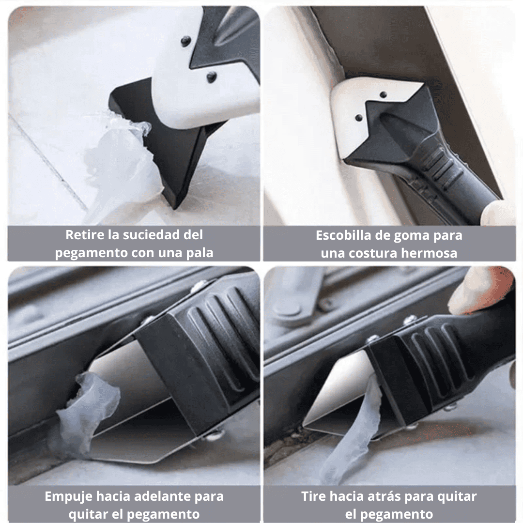 Set 5 en 1 y 8 en 1 Aplicador y Removedor de Silicona – Acabado Profesional