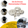 Set de Brocas Diamantadas 6 Piezas – Vidrio, Cerámica, Porcelana y Más