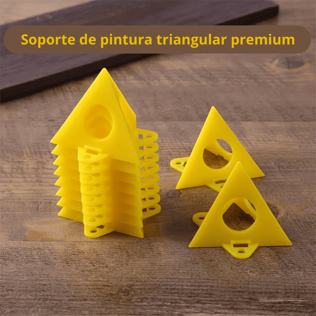 Soporte Triangular ABS Portátil para Pintura en Carpintería – Estabilidad sin Marcas ni Manchas
