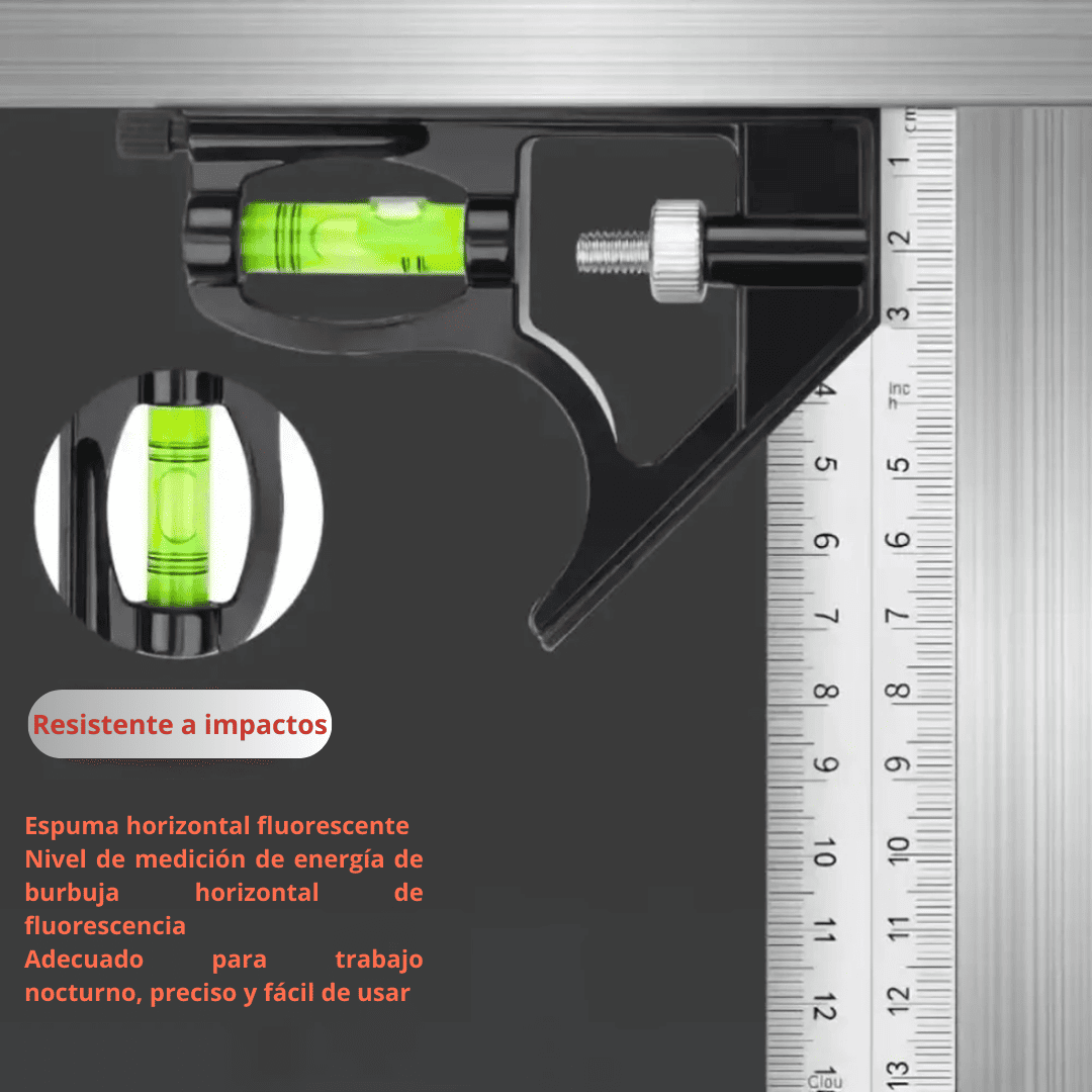 ESCUADRA COMBINACIÓN DE 15cm – Precisión total en madera, melamina, MDF y más (Copia)
