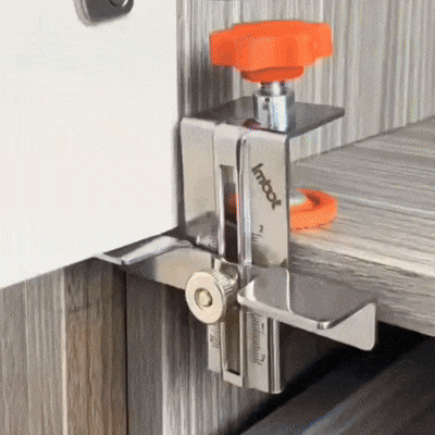 Soporte en Acero PRO Regulable para Puertas – Precisión y Facilidad en la Instalación de Bisagras y Gabinetes