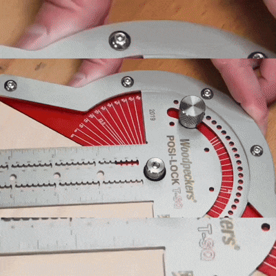 Regla Goniómetro de Bordes 15” – Precisión Angular para Carpinteros Exigentes